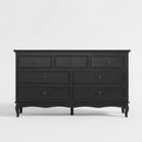 7 Drawer Dresser, Storage Chest - Black by HouseOfZazla
