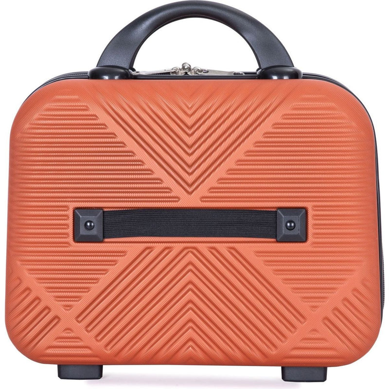 2Piece Luggage Sets ABS Lightweight Suitcase, Spinner Wheels, (20/14) DARK ORANGE