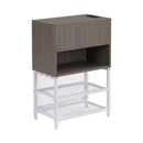 Platform Bed With 2 Tier Storage Shelves, Storage Cabinet by HouseOfZazla