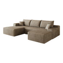 107" Cloud Sectional Sofa with Ottoman