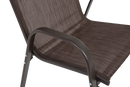 6 Piece Patio Chairs with High Backrest and Armrest - Brown by HouseOfZazla