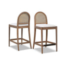 Panama - Curved Back Cane Counter Stool (Set of 2) by HouseOfZazla
