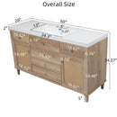 Bathroom Vanity With Sink, 5 Legs, Soft Close Drawers by HouseOfZazla