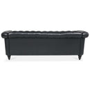 Man Cave 84.65' Arm Chesterfield Three Seater Sofa