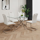 Modern Dining Chairs With Padded Seat And Metal Legs by HouseOfZazla