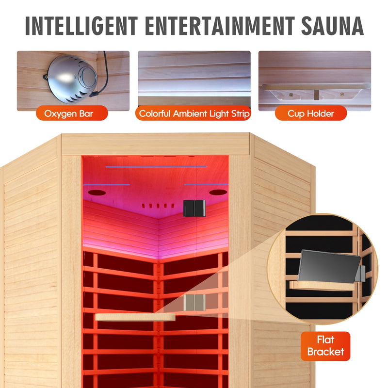Canadian hemlock pentagonal double sauna, photo 9 of 11