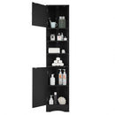 Multi-Functional Corner Cabinet Tall Bathroom Storage Cabinet with Two Doors and Adjustable Shelves, Open Shelf by HouseOfZazla