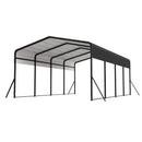 13x20 FT Metal Carport,Garage with Upgraded Triangle Reinforced Frame&4 Poles,Galvanized Steel Hardtop Roof,Heavy-Duty All-Weather Shelter for Car,Truck,Boat,Outdoor Storage by Montret