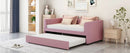 Upholstered Daybed With Ergonomic Design Backrest by HouseOfZazla