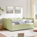 Gingham Daybed With USB Charging Port, Wave-Shaped Design by HouseOfZazla