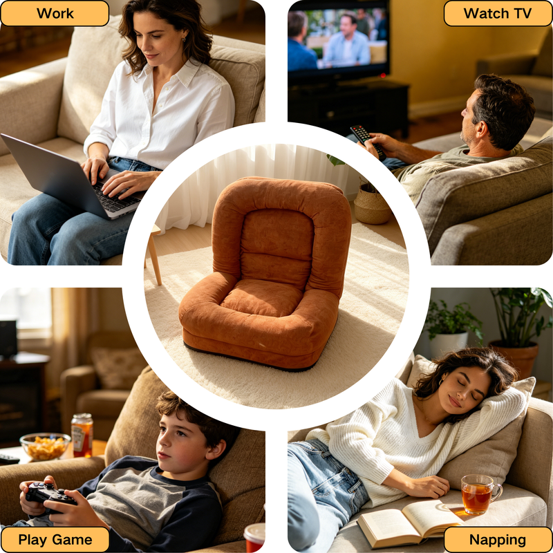 Egg Tart Lazy Sofa - Multi-Segment Folding, photo 7 of 10