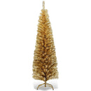6 Feet Tinsel Tree Unlit Slim Pencil Christmas Tree by LJGDeals