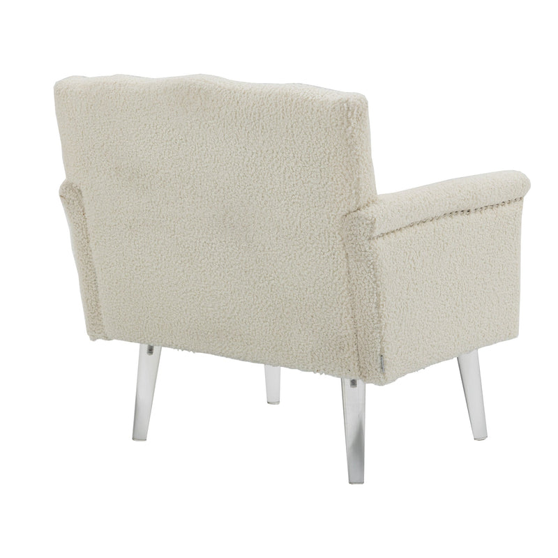 Accent Chair, Living Room Chair / leisure single sofa with acrylic feet