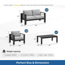 Outdoor Patio Set, All-Weather With Thick Cushions by HouseOfZazla