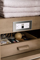 James Martin Portland 60" Double Bathroom Vanity, Whitewashed Walnut