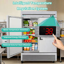 54" Commercial Refrigerator 49 Cu.Ft Stainless Steel 2 Door Reach-In Fridge by HouseOfZazla