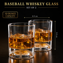 Baseball Whiskey Glass - 12oz