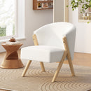 Modern Accent Chair with Polyester Upholstery and Minimalist Lounge Design by HouseOfZazla