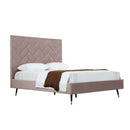 Crosby - Bed With Upholstered Headboard And Slats by HouseOfZazla