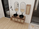 48" Bathroom Vanity with Ceramic Art Sink and Side Cabinet by HouseOfZazla