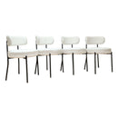 Mid-Century Modern Dining Chair With Curved Backrest by Unique Piece Furniture
