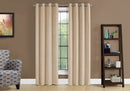 2 Pieces Set, Curtain Panel, Room Darkening, Grommet by Unique Piece Furniture