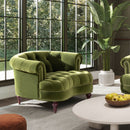 La Rosa - Victorian Tufted Upholstered Accent Chair by HouseOfZazla