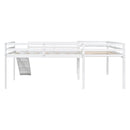 L Shaped Loft Bed With Ladder And Slide