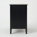Fluted 3 Drawer Nightstand With Soft Close Slides by HouseOfZazla