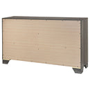 Funston - 6 Drawer Dresser Cabinet - Brown Oak by HouseOfZazla