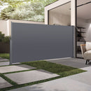 Retractable Side Screen Awning, Uv Resistant, Waterproof, Patio Privacy Screen For Garden, Balcony, Courtyard by Unique Piece Furniture