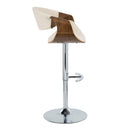 Adjustable Mid Century Barstool with Swivel Set of Two by Unique Piece Furniture