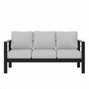 All-Weather Patio Sofa & Cushions, 3 Seat Outdoor Couch by HouseOfZazla