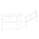 Charlston - Modern Sleigh Design Bed With LED