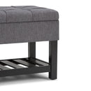 Saxon - Upholstered Transitional Storage Ottoman Bench by Unique Piece Furniture