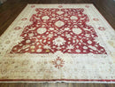 8' X 10' Handmade Peshawar Floral Oriental Wool Rug Hand Knotted Carpet Nice