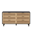 6 Drawer Storage Modern Cabinet For Bedroom