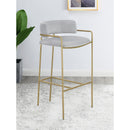 Allemonde - Low Back Stool - Gray by HouseOfZazla