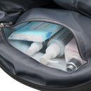 20-Inch Carry-On Luggage with Expandable Travel Bag Set, ABS Hard Shell Two-piece suitcase set, black and brown