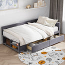 L Shaped Upholstered Platform Bed With Storage And Drawers by Unique Piece Furniture