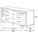 Polk - 6 Drawer Dresser