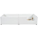 Platform Bed With Guardrail And Charging Station by HouseOfZazla