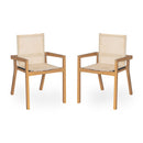 Belfast - Dining Chair With Acacia Wood Frame And Seating (Set of 2)