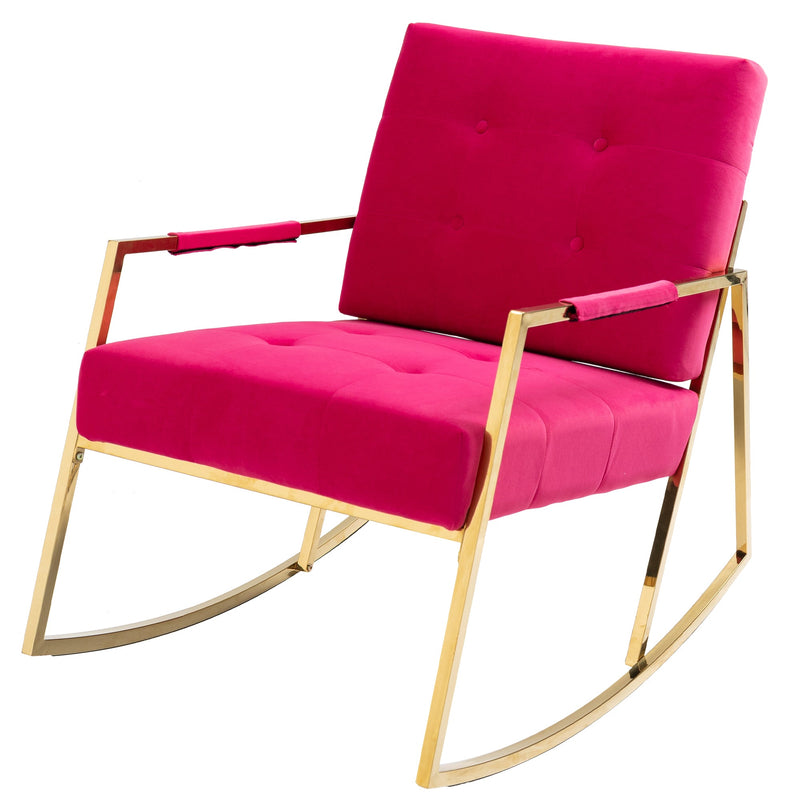 Accent Chair, leisure rocking chair with Stainless steel feet