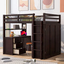 Loft Bed With Drawers, Desk, And Wardrobe by HouseOfZazla