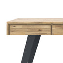 Handcrafted Acacia Hardwood Desk with Keyboard Tray
