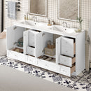 Shaker Free Standing Bathroom Vanity Cabinet & Sink, Soft Close Drawers, Soft Close Doors by HouseOfZazla