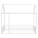 Metal Bed House Bed Frame With Fence by Unique Piece Furniture