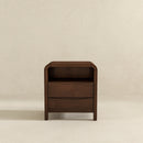 Lionel - Nightstand 2 Drawer - Brown by HouseOfZazla