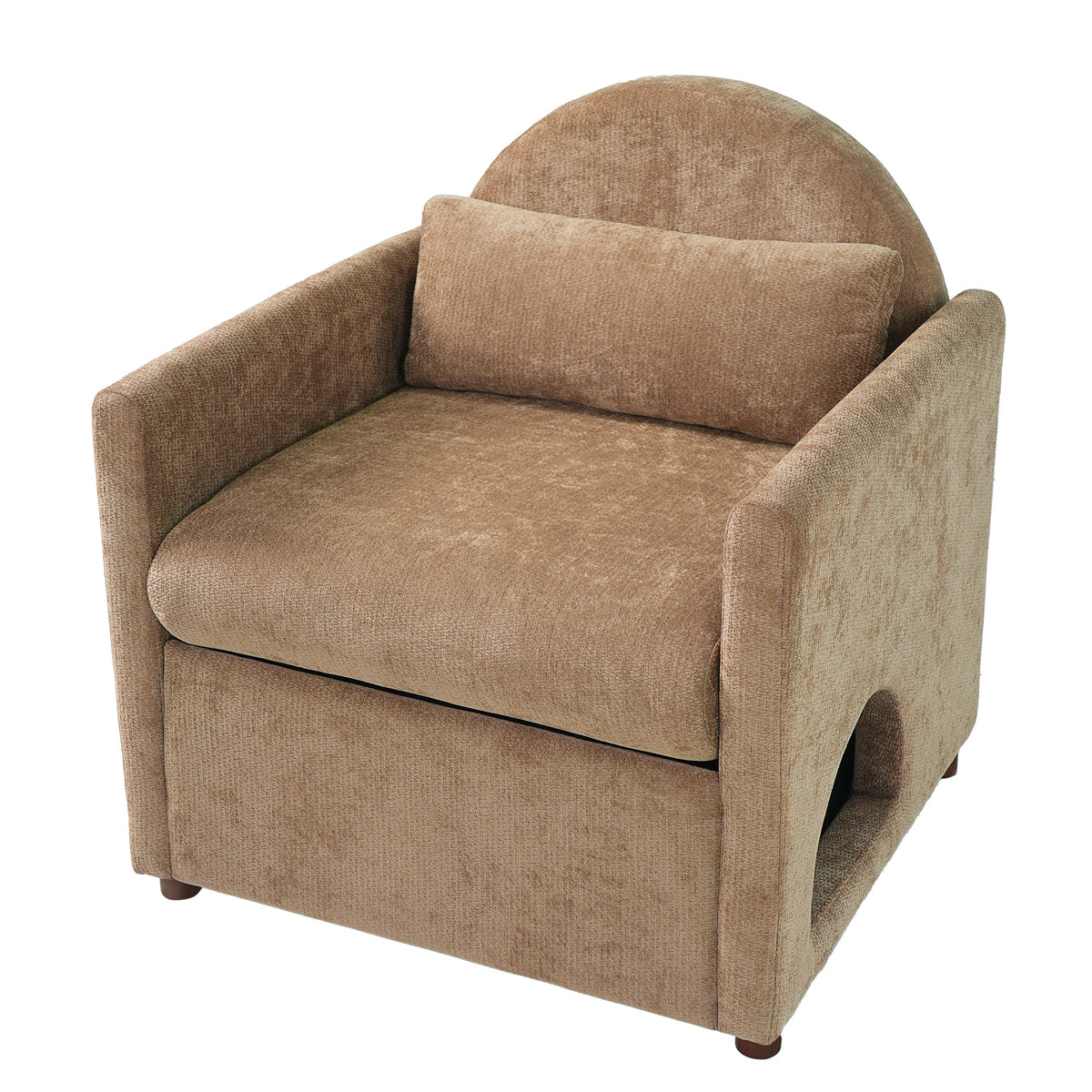 Coffee Pet Friendly Accent Chair with Hidden Pet Nook, photo 5 of 10